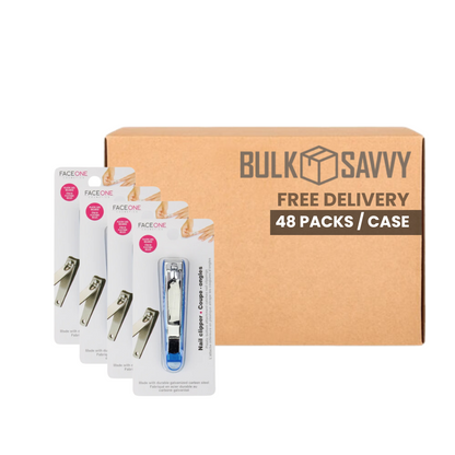 Bulk Order: FaceOne Nail Clipper Jumbo Card - (48 Packs per Case)