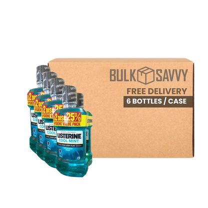 Bulk Order: Listerine Cool Mint 2 pack, 500ml - (6 Bottles per Case)