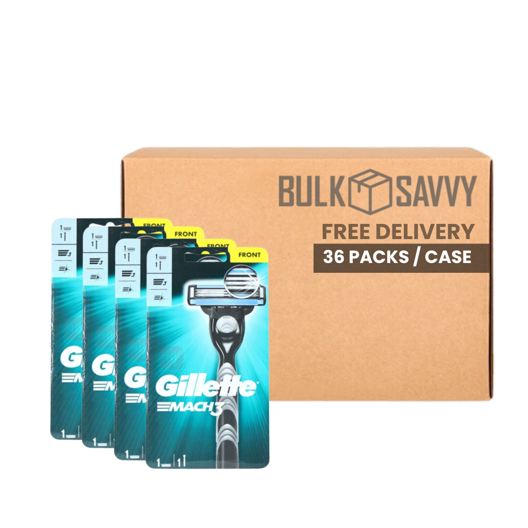 Bulk Order: Gillette Razor Mach3 1UP - (36 Packs per Case)