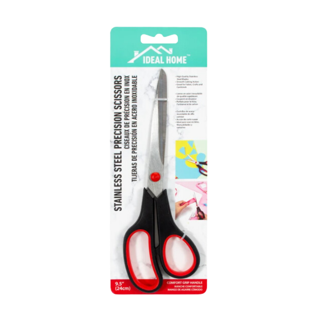 Bulk Order: Ideal Home Scissors, 9.5in - (48 Packs per Case)