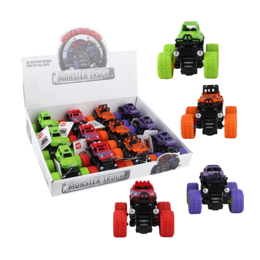 Bulk Order: Krazy Toy Monster Truck Display - (48 Packs per Case)