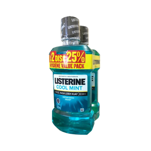 Bulk Order: Listerine Cool Mint 2 pack, 500ml - (6 Bottles per Case)