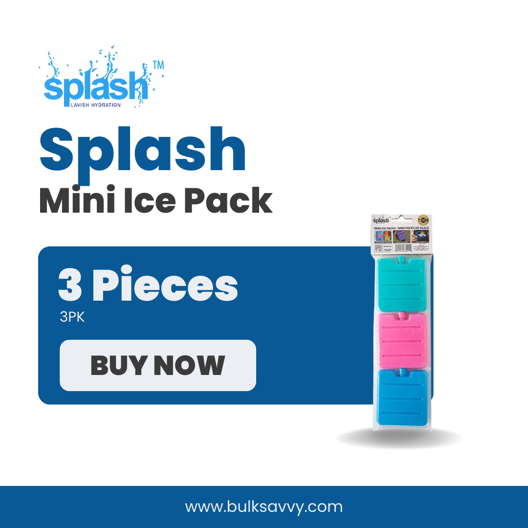 Bulk Order: Splash Mini Ice Pack - (48 packs of 3 pieces each per case)