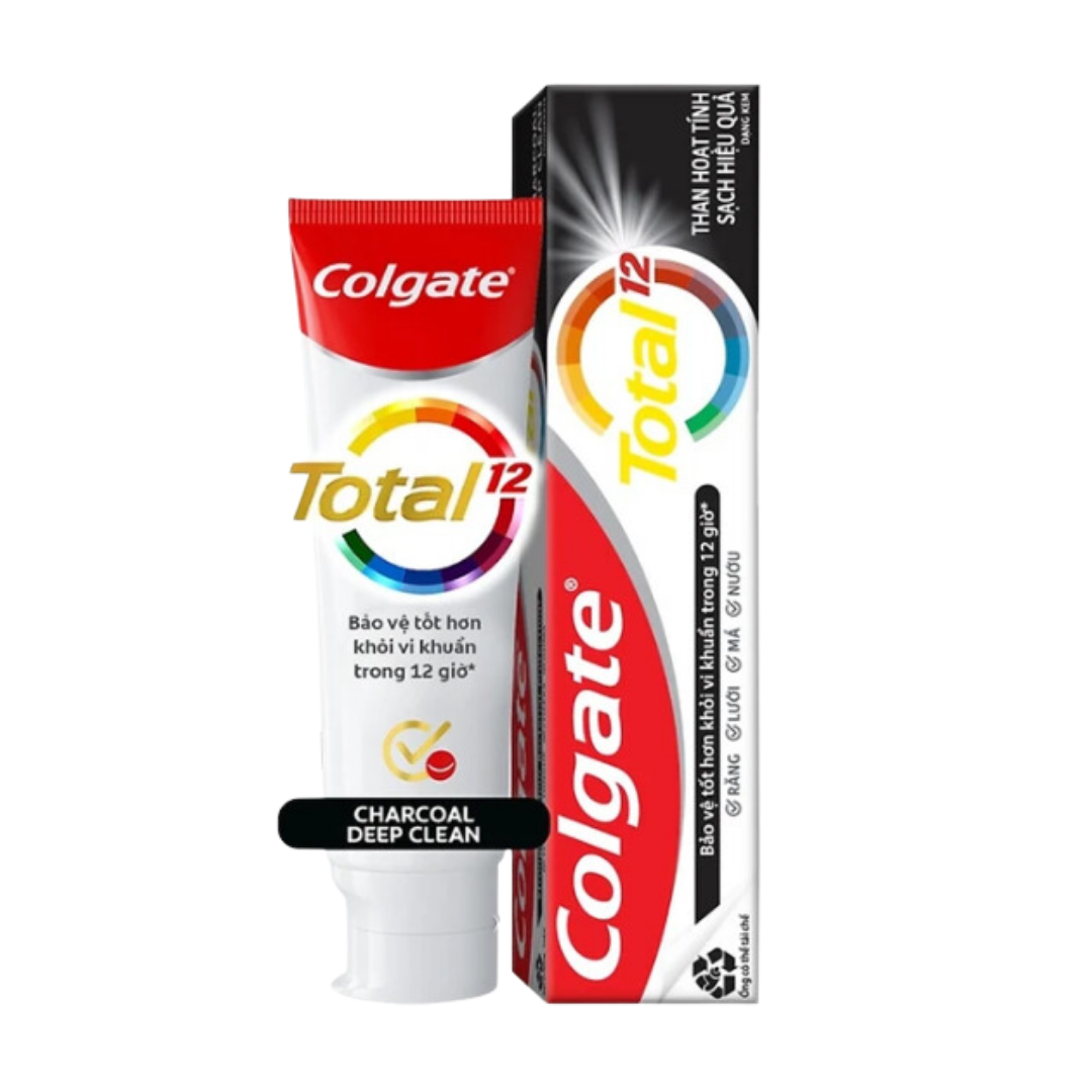 Bulk Order: Colgate Toothpaste Total Charcoal Deep Clean, 170g 6oz - (36 Boxes per Case)