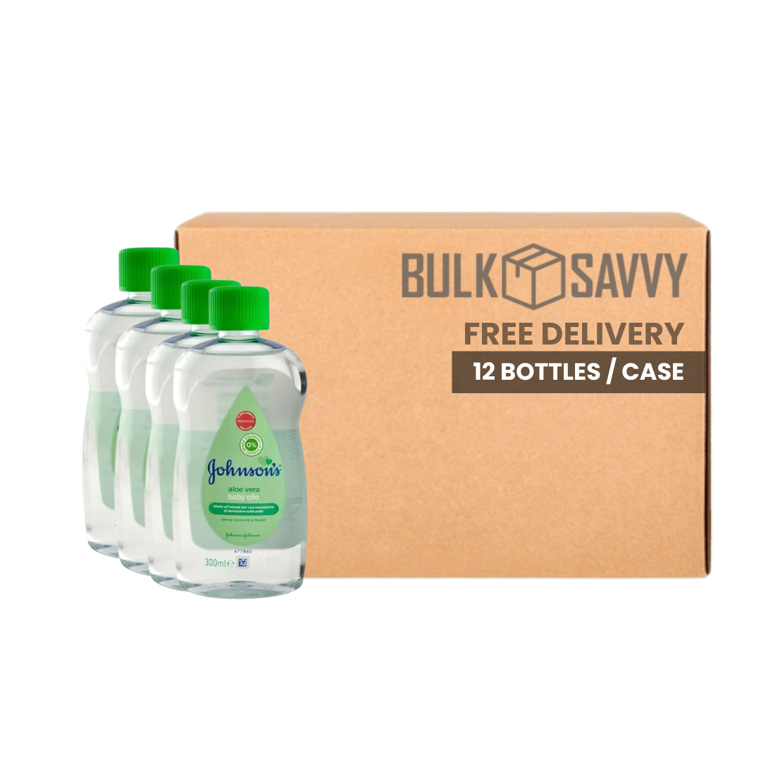 Bulk Order: Johnson’s Baby Oil Aloe, 300ML - (12 Bottles per Case)