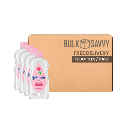 Bulk Order: Johnson’s Baby Oil Regular, 300ML - (12 Bottles per Case)