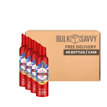 Bulk Order: Old Spice Body Spray Original, 140ml - (48 Bottles per Case)