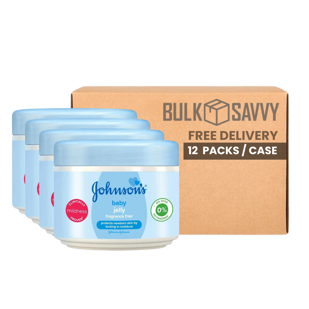 Bulk Order: Johnson’s Baby Jelly Fragranced Free, 250ML - (12 Packs per Case)