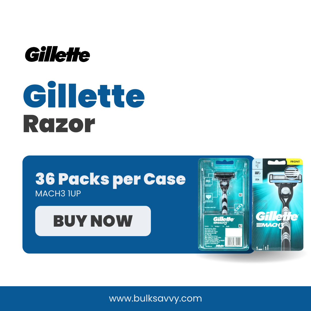 Bulk Order: Gillette Razor Mach3 1UP - (36 Packs per Case)