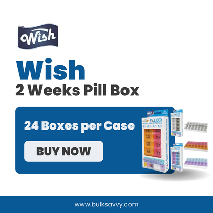 Bulk Order: Wish Two Weeks Pill Box - (24 Boxes per Case)