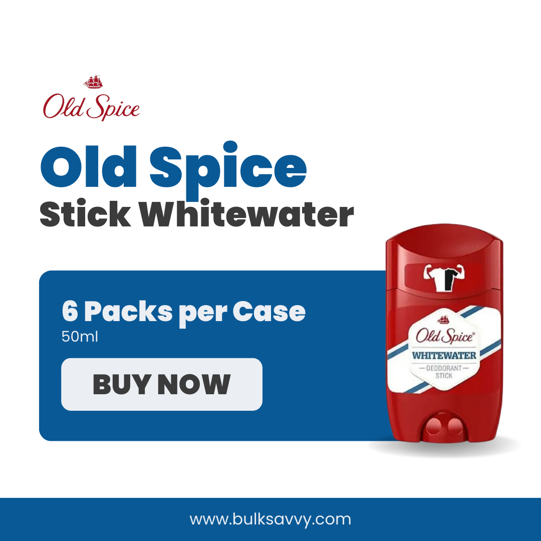 Bulk Order: Old Spice Stick Whitewater, 50ml - (6 Packs per Case)