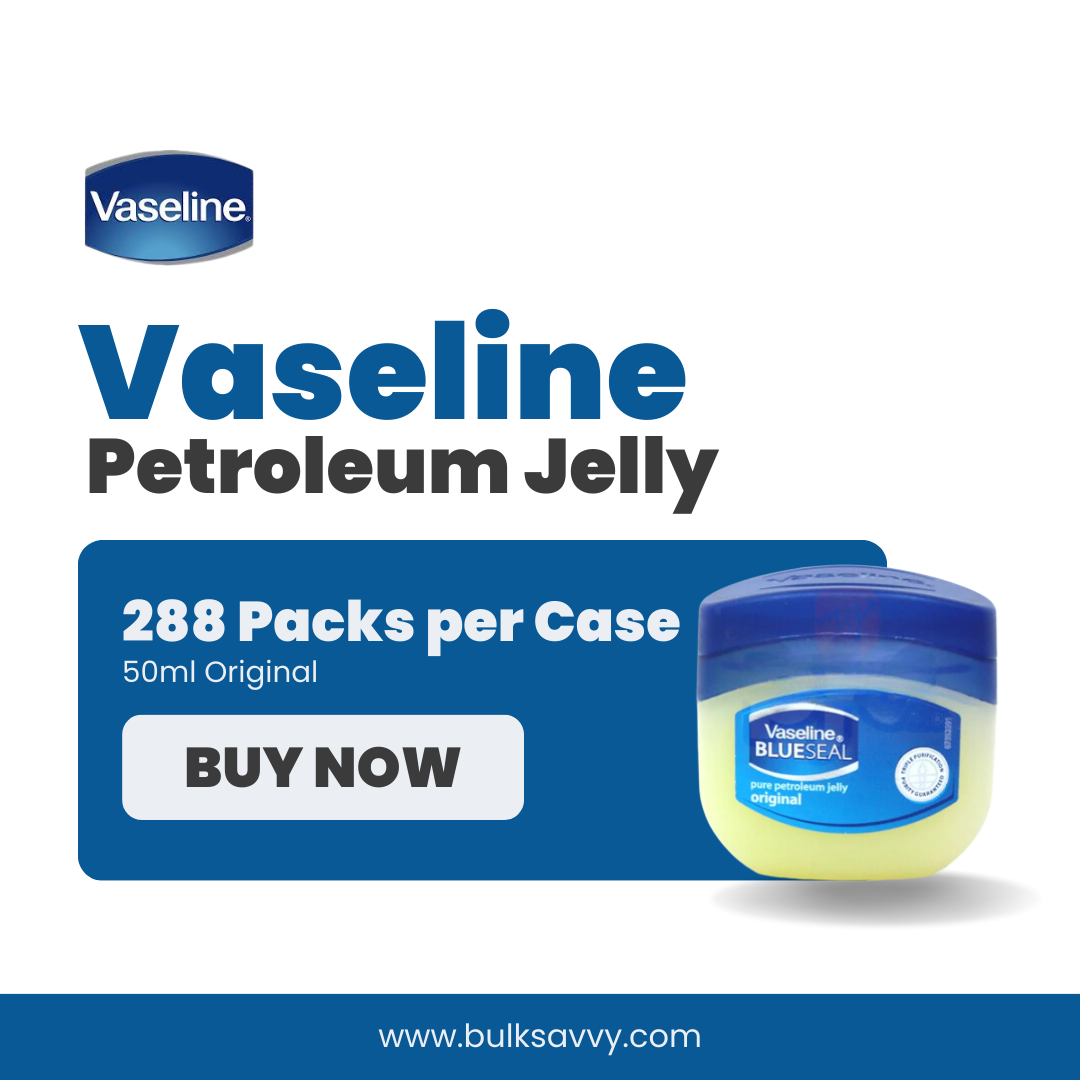 Bulk Order: Vaseline Petroleum Jelly, 50ml - (288 Packs per Case)