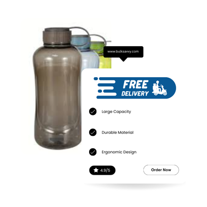 Bulk Order: Splash Plastic Water Bottle, 51oz - (24 Bottles per case)