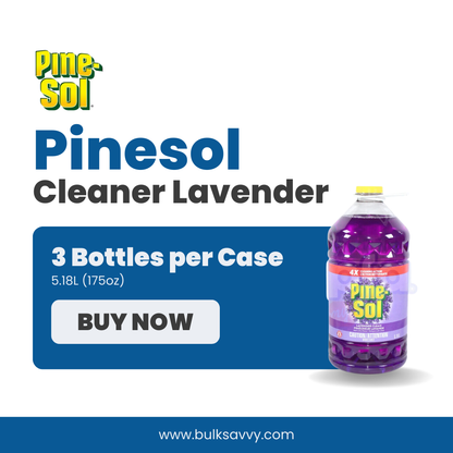 Bulk Order: Pinesol Cleaner Lavander, 5.18L (175oz) - (3 Bottles per Case)