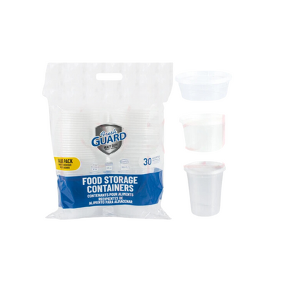 Bulk Order: 360 COUNT, Fresh Guard Food Containers Combo - (12 per packs with  30 pieces of container per case)