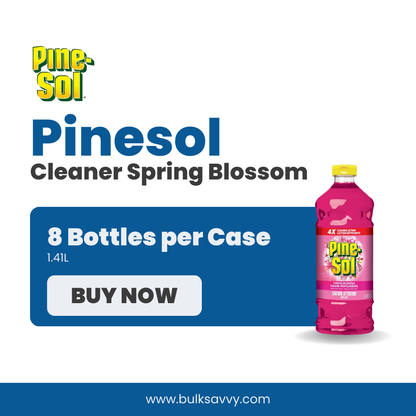 Bulk Order: Pinesol Cleaner Spring Blossom, 1.41L - (8 Bottles per Case)