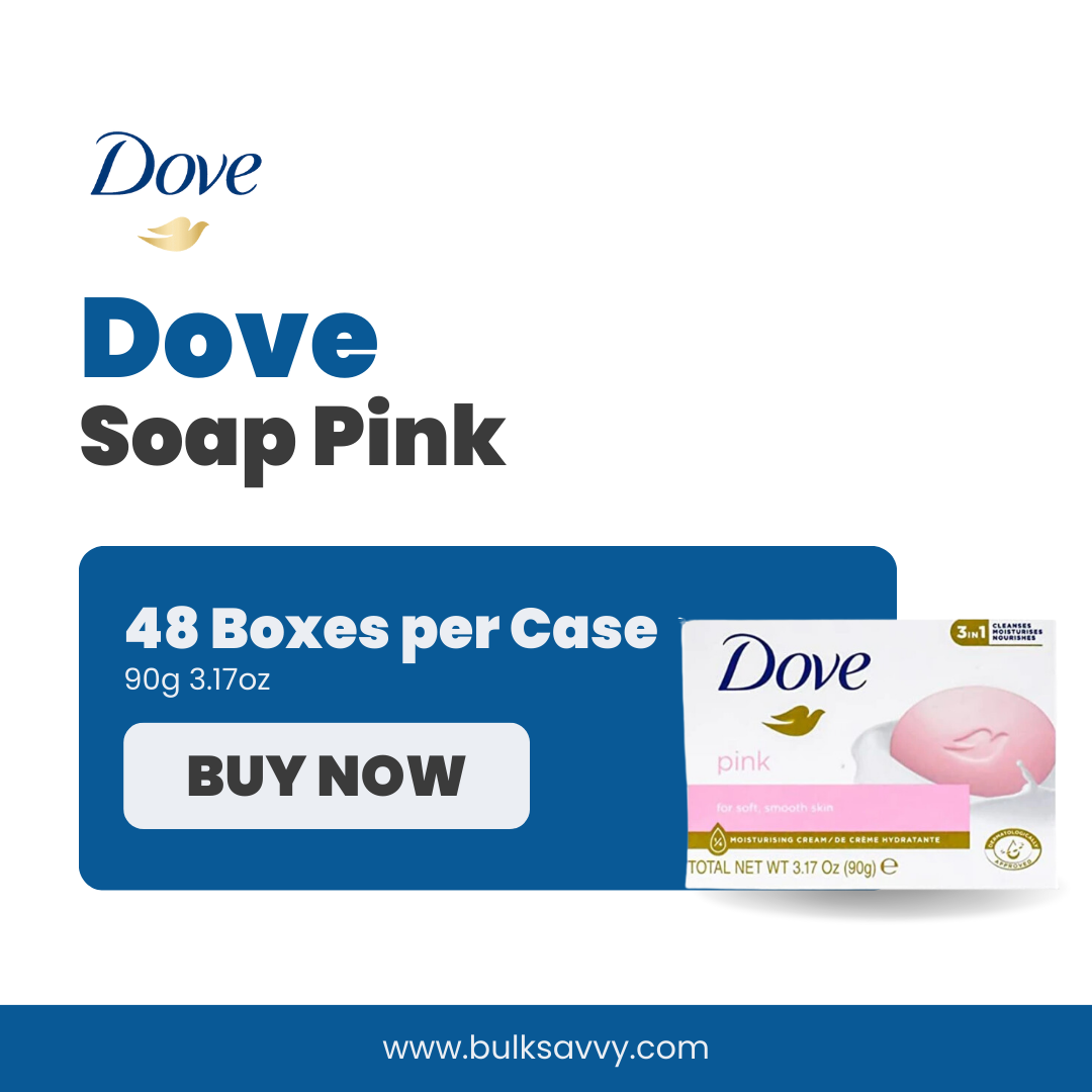 Bulk Order: Dove Soap Pink, 90g 3.17oz - (48 Boxes per Case)