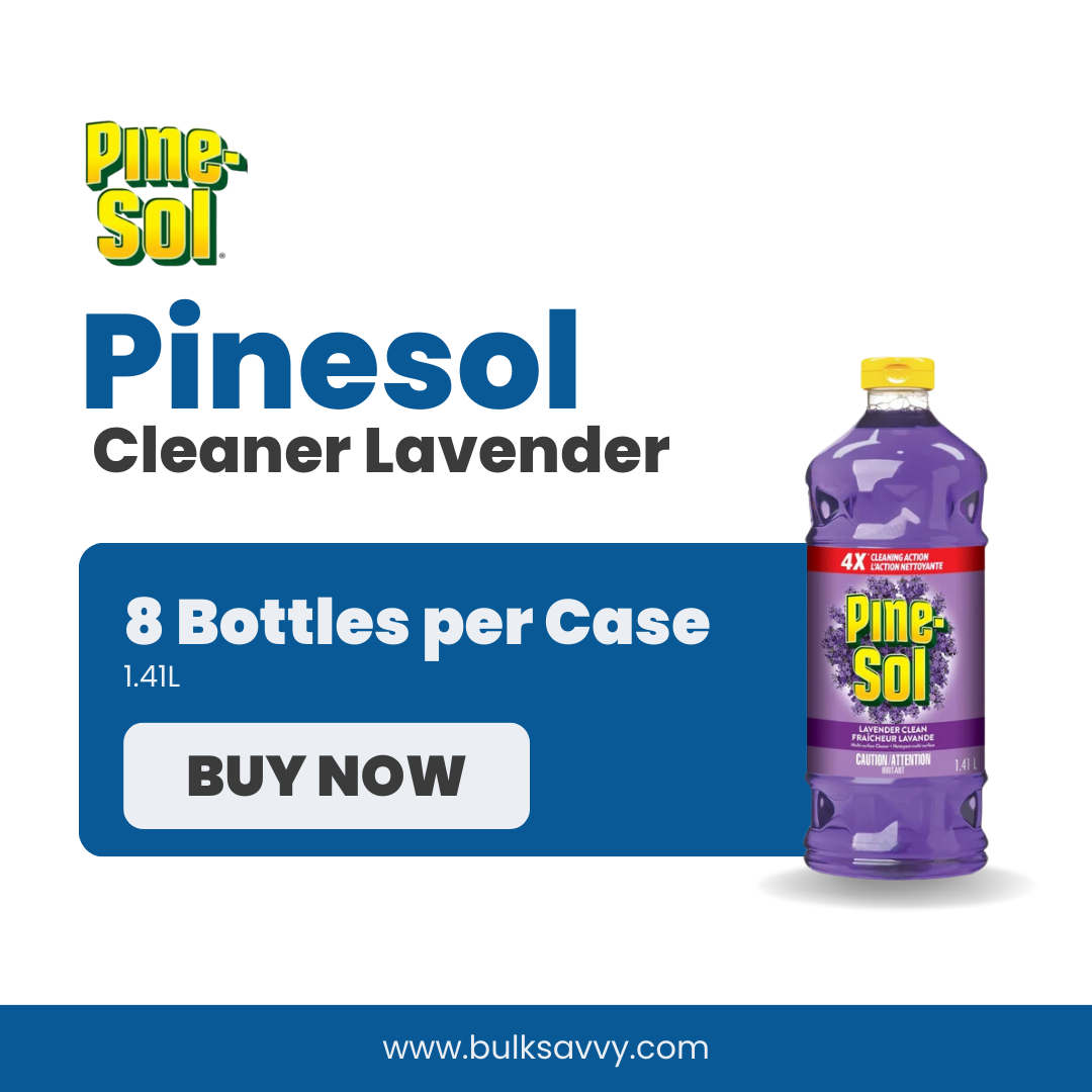 Bulk Order: Pinesol Cleaner Lavender, 1.41L - (8 Bottles per Case)