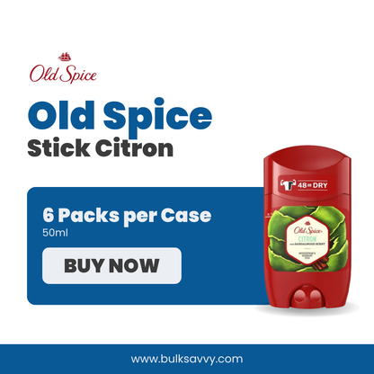 Bulk Order: Old Spice Stick Citron, 50ml - (6 Packs per Case)