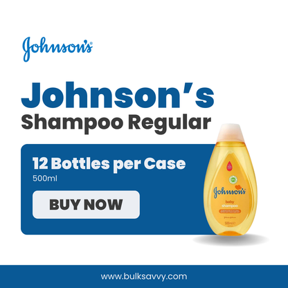 Bulk Order: Johnson’s Shampoo Regular, 500ML - (12 Bottles per Case)