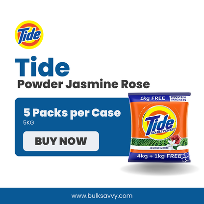 Bulk Order: Tide Powder Jasmine Rose, 5KG - (4 Packs per Case)