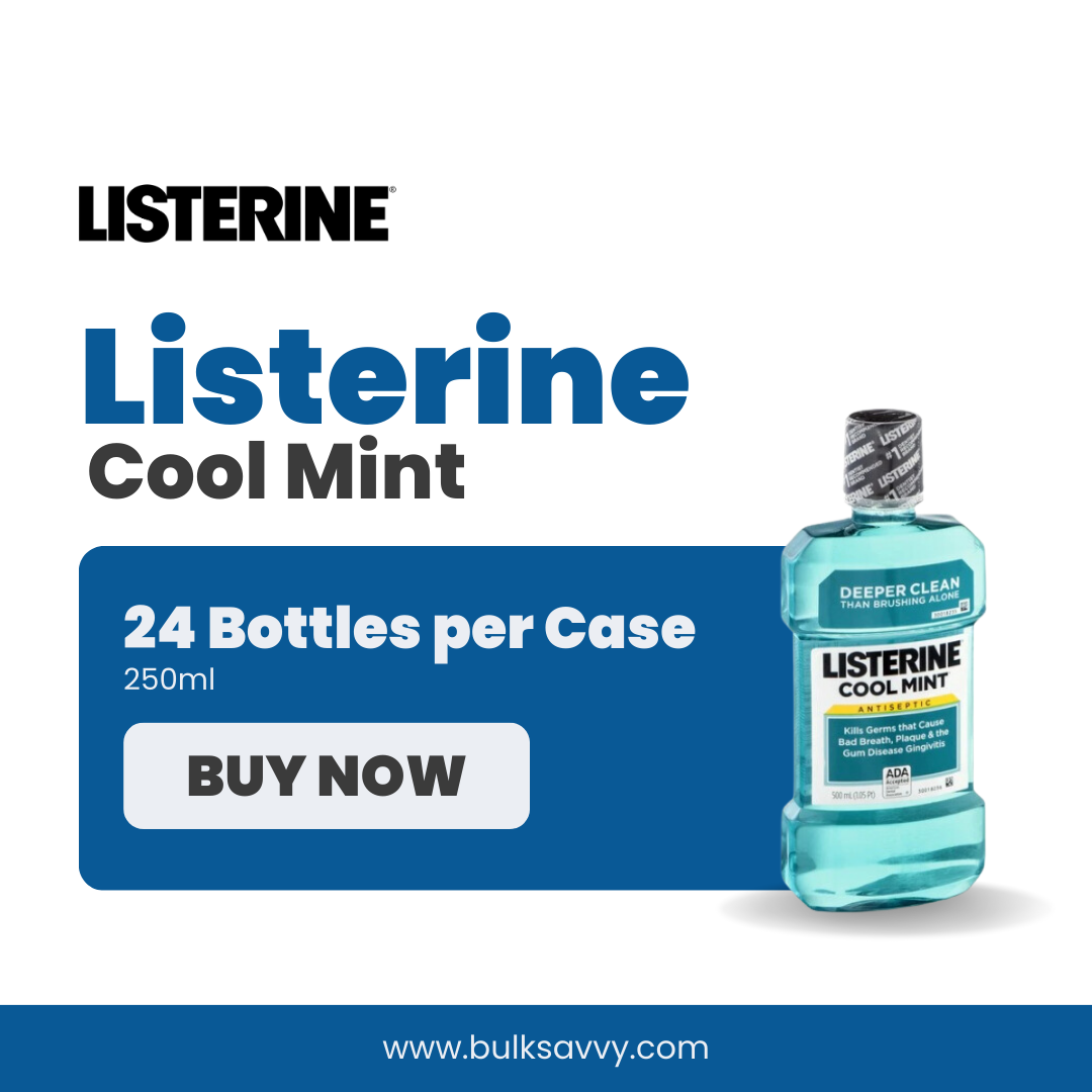 Bulk Order: Listerine Cool Mint, 250ml - (24 Bottles per Case)