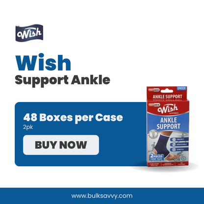 Bulk Order: Wish Support Ankle, 2PK - (48 Boxes per Case)