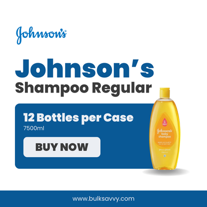 Bulk Order: Johnson’s Shampoo Regular, 750ML - (12 Bottles per Case)