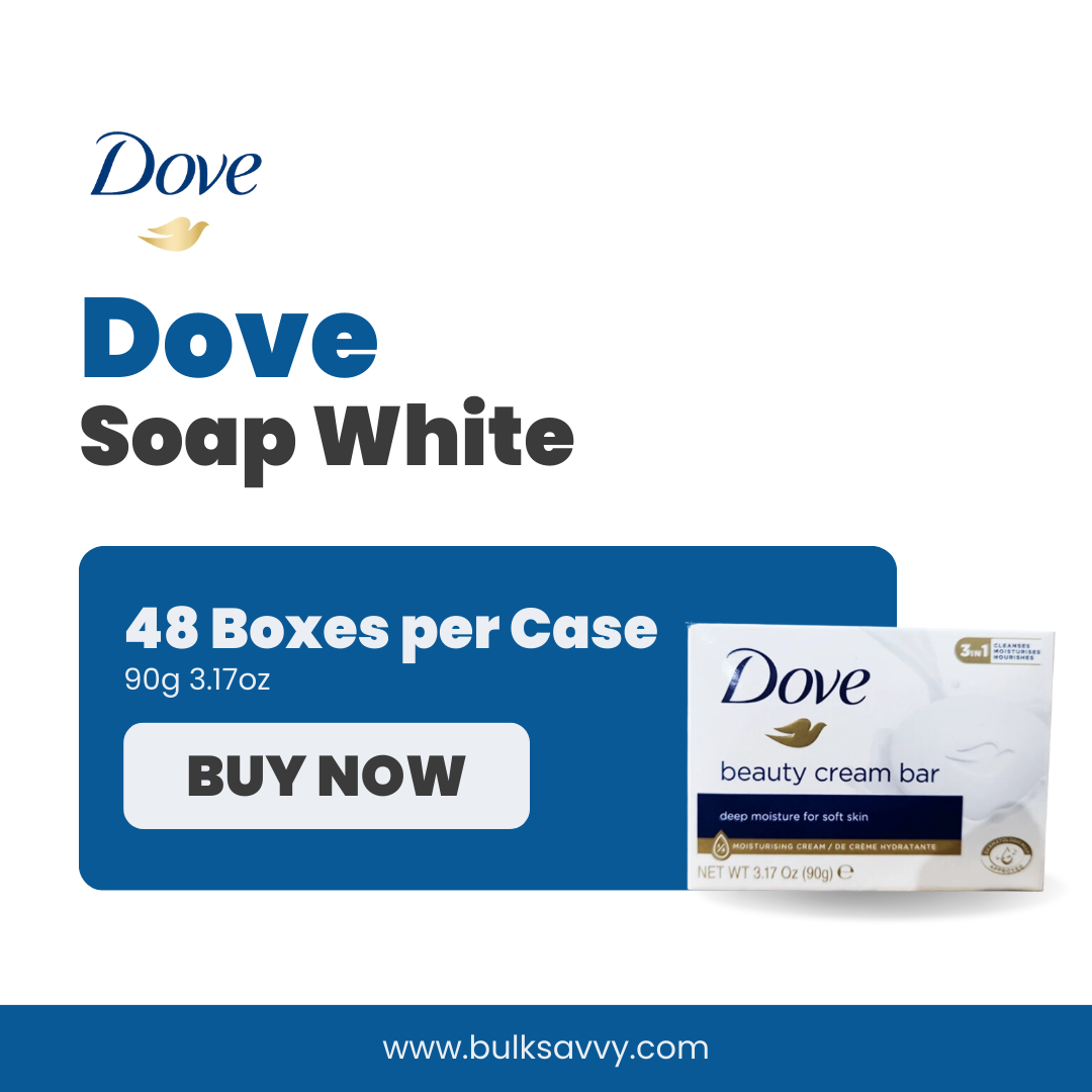 Bulk Order: Dove Soap White, 90g 3.17oz - (48 Boxes per Case)