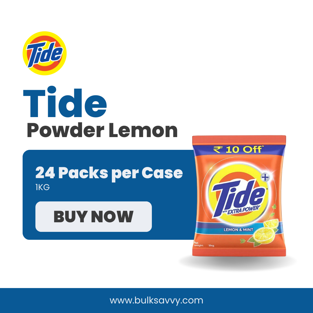 Bulk Order: Tide Powder Lemon, 1KG - (24 Packs per Case)