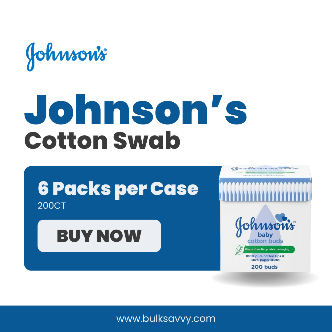 Bulk Order: Johnson’s Cotton Swab, 200CT - (6 Packs per Case)