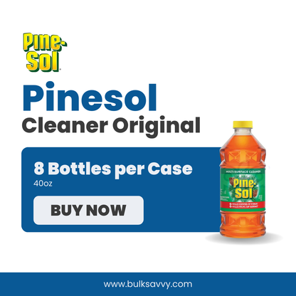 Bulk Order: Pinesol Cleaner Original, 40oz - (8 Bottles per Case)