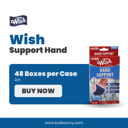 Bulk Order: Wish Support Hand, 2PK - (48 Boxes per Case)