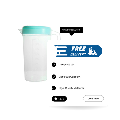 Bulk Order: Splash Water Pitcher Sets Assorted - (24 Pitchers per case)