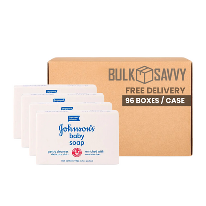 Bulk Order: Johnson’s Baby Soap Regular, 100G - (96 Boxes per Case)