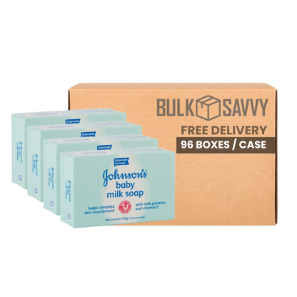 Bulk Order: Johnson’s Baby Soap Milk, 100G - (96 Boxes per Case)