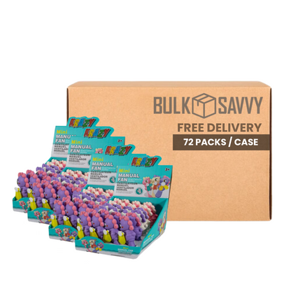 Bulk Order: Krazy Mini Fan Unicorn - (72 Packs per Case)