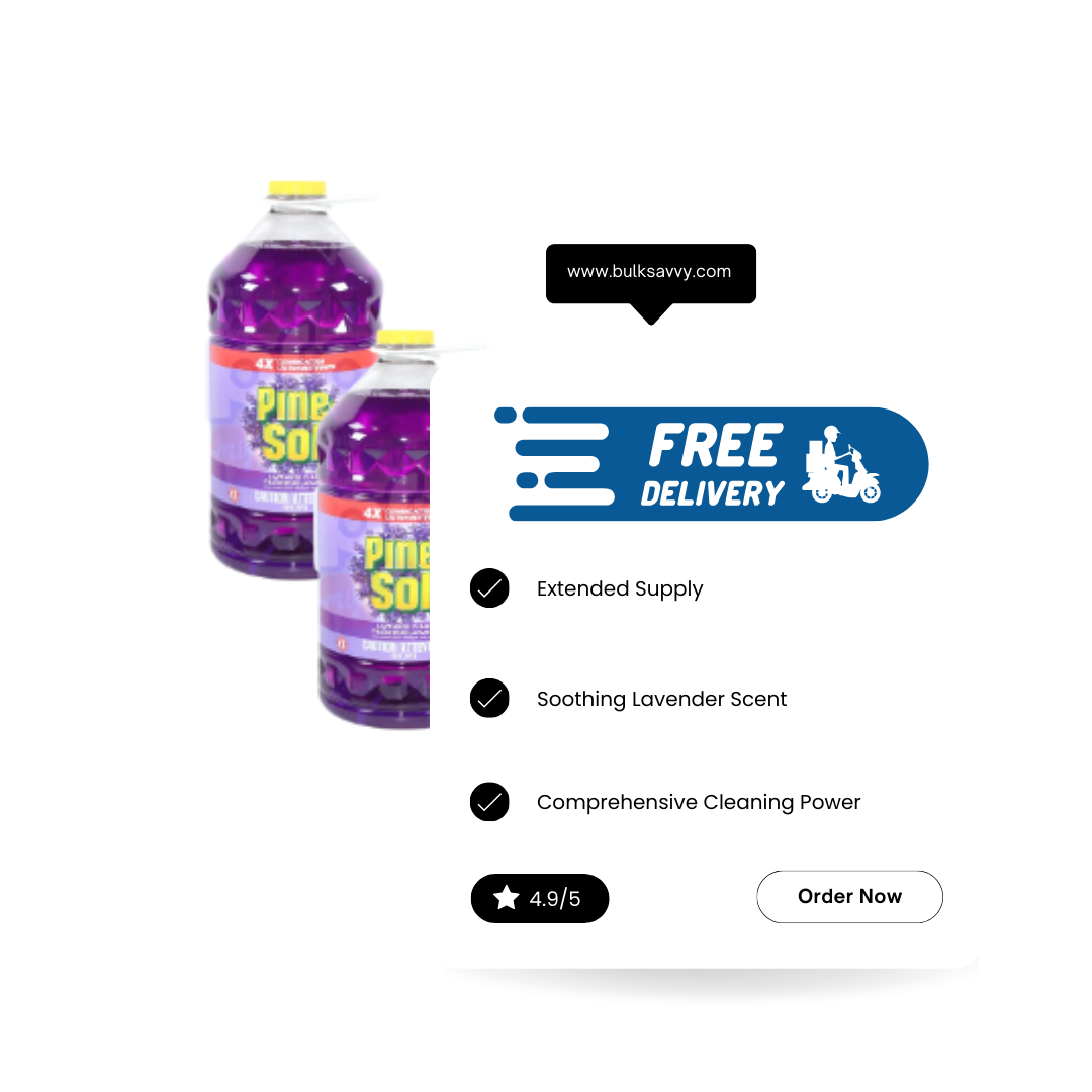 Bulk Order: Pinesol Cleaner Lavander, 5.18L (175oz) - (3 Bottles per Case)