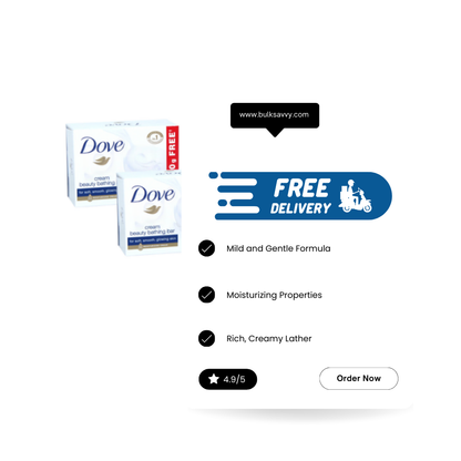 Bulk Order: Dove Soap Bar Original White, 120g 4.23oz - (60 Boxes per Case)