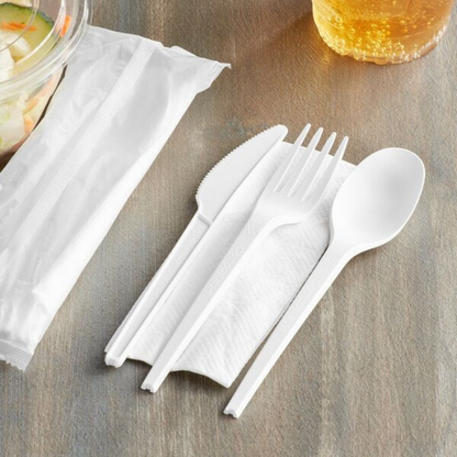 Bulk Order: 1200 COUNT, Ideal Dining Plastic Cutlery Assorted Jumbo - (24 packs with 50 Pieces Jumbo assorted per case)