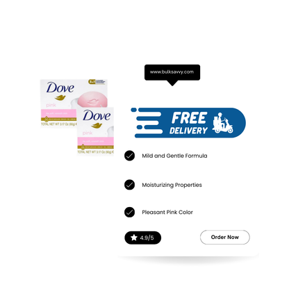 Bulk Order: Dove Soap Pink, 90g 3.17oz - (48 Boxes per Case)