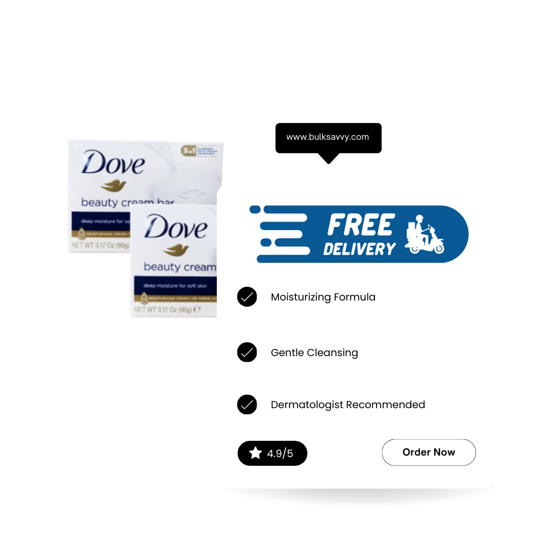 Bulk Order: Dove Soap White, 90g 3.17oz - (48 Boxes per Case)