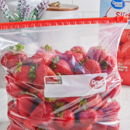 Bulk Order: 432 COUNT,  Fresh Guard Slider Storage Quart - (24 boxes of 18 bags  per case)