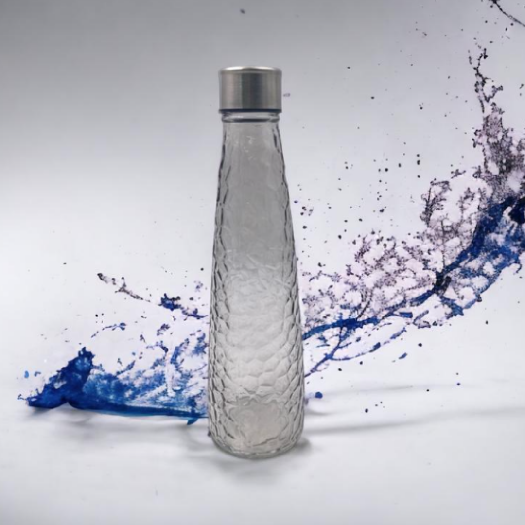 Bulk Order: Splash Glass Water Bottle, 33.8oz - (12 bottles per case)