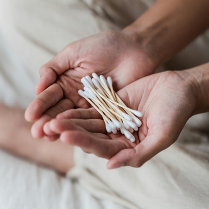 Bulk Order: Wish Cotton Swabs Wood - (24 Boxes of 600 swabs each per case)