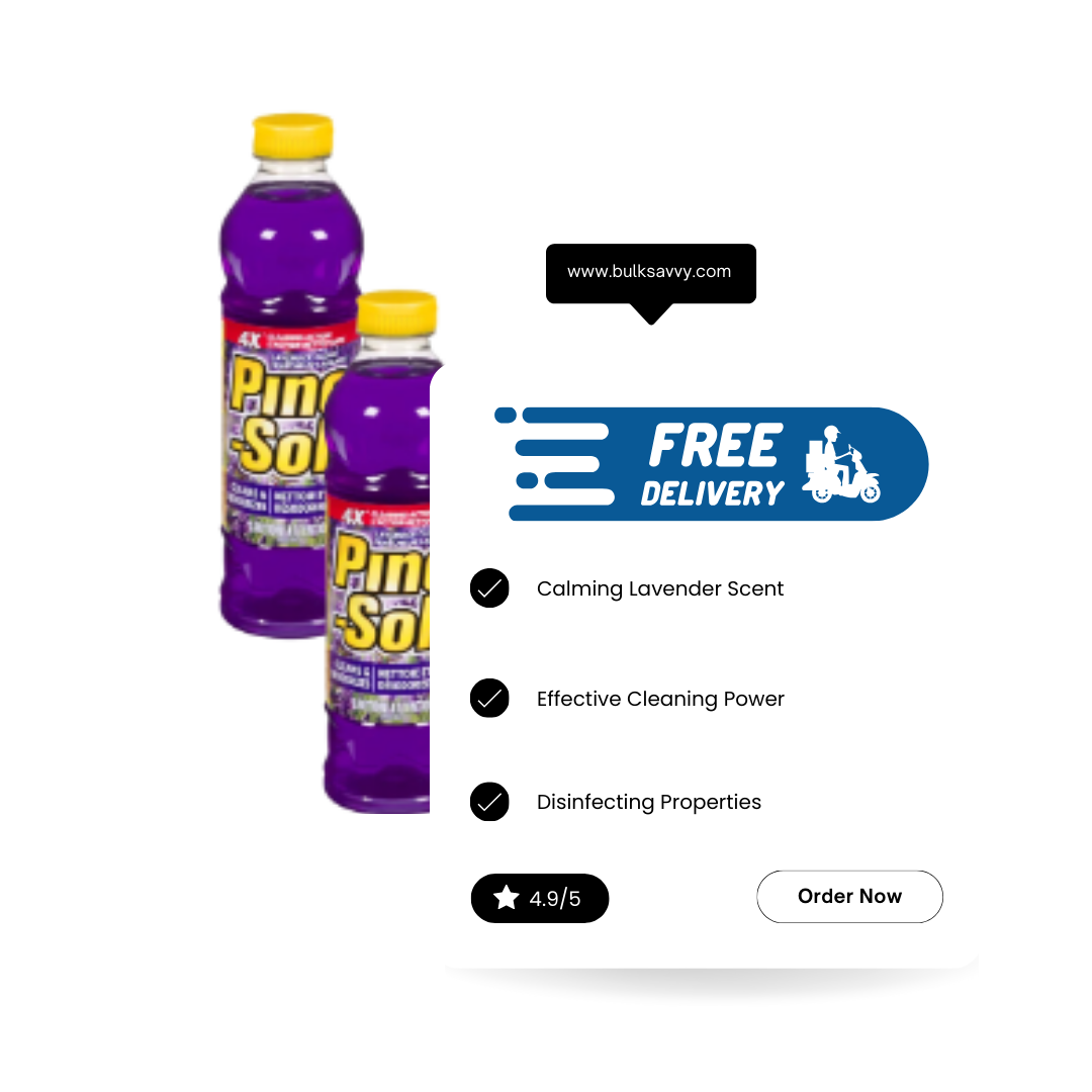 Bulk Order: Pinesol Cleaner Lavender, 828mL - (12 Bottles per Case)