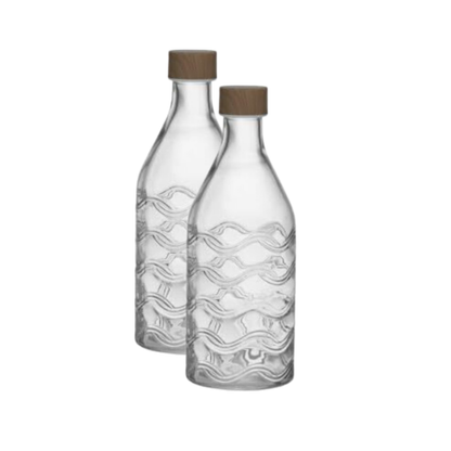 Bulk Order: Splash Glass Water Bottle, 35.5oz - (12 Bottles per case)