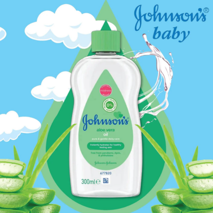 Bulk Order: Johnson’s Baby Oil Aloe, 300ML - (12 Bottles per Case)