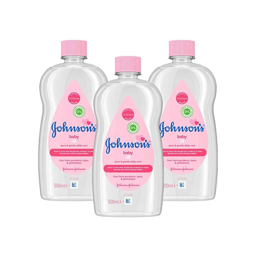 Bulk Order: Johnson’s Baby Oil Regular, 500ML - (12 Bottles per Case)