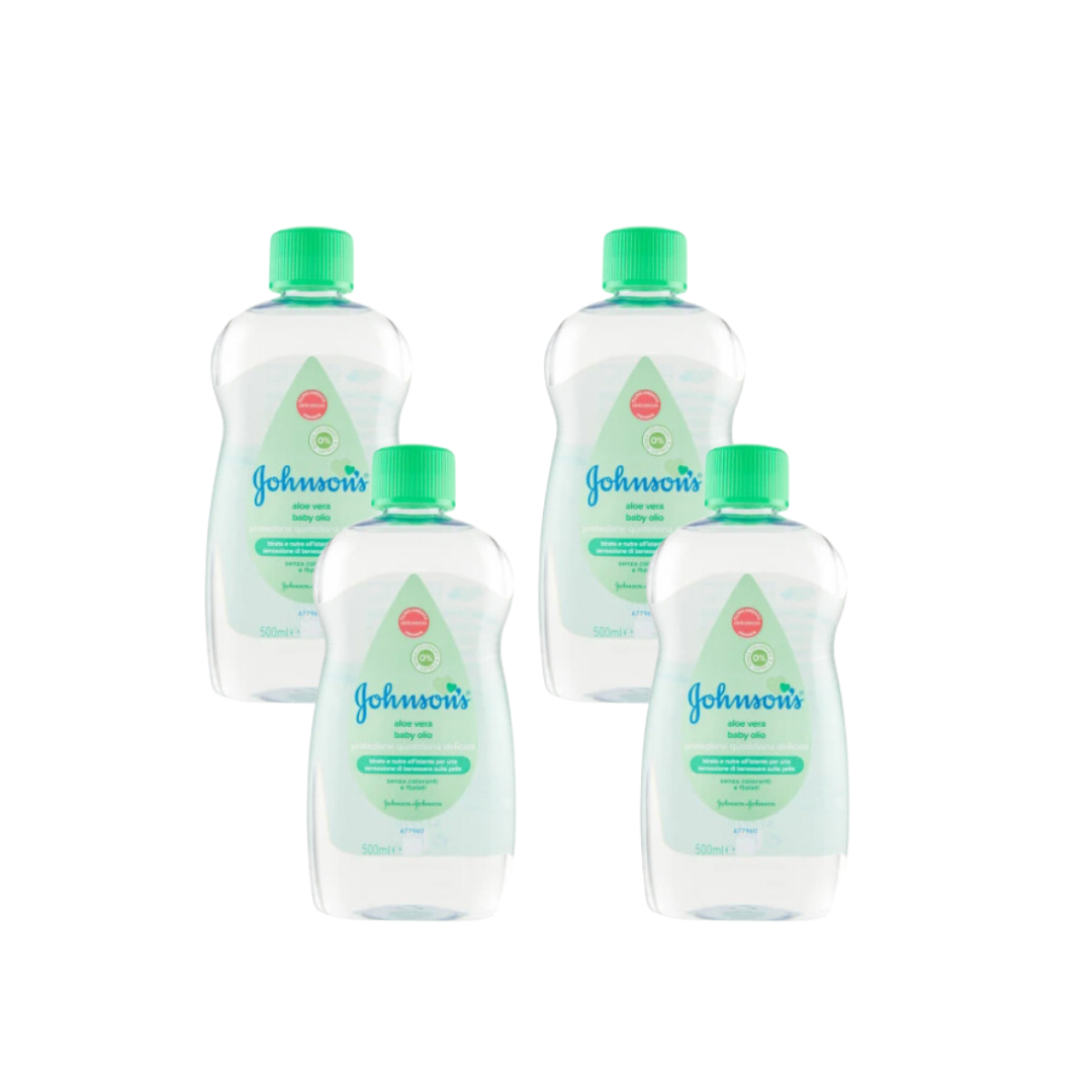 Bulk Order: Johnson’s Baby Oil Aloe Vera, 500ML - (12 Bottles per Case)